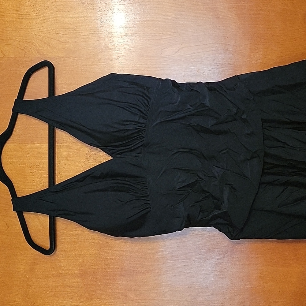 Swimsuit black with skirt